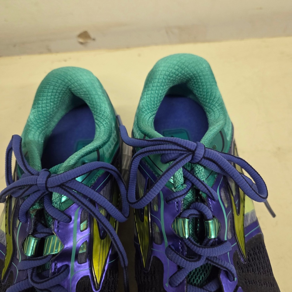 Brooks Ravenna 6 Womens Running Shoes Blue Teal Purple Lime Green 1201821B452 10 - Picture 3 of 7